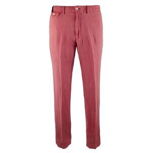 Men's Straight Fit Flat Front Linen Pants DP 32Wx30L